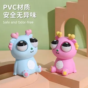 Buntes Drachen-Quetschspielzeug zum Stressabbau, hergestellt aus sicherem PVC-Material.