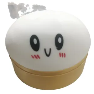 Grand jouet antistress squishy baozi bun de 15cm avec une expression mignonne et douce