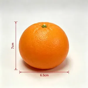 Realistic simulated orange squeeze toy for stress relief and hand grip training, 7x6.5cm