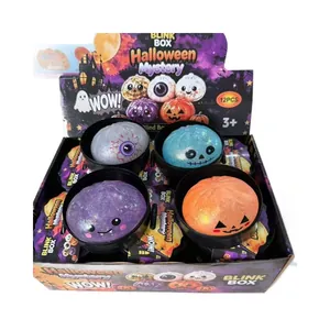 Caja misteriosa de Halloween con 12 juguetes antiestrés de fantasma y calabaza