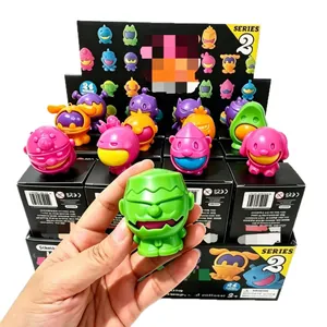 Juguetes squishy Serie 2 con armadura extraíble, 24 estilos vibrantes para aliviar el estrés