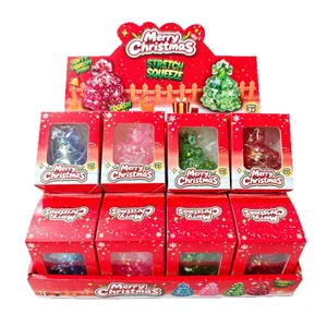 Conjunto de juguetes blandos de arbol de Navidad con lentejuelas y arboles antiestres