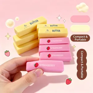 Mini Butter Stick Squishy Simulation Food Slow Rebound Toy Strawberry Scented Stress Relief Sensory Toy For Kids Adults