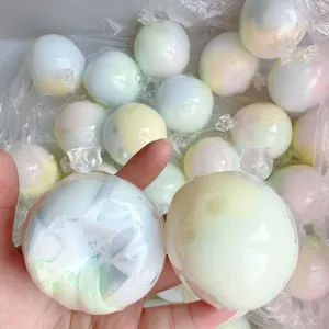 Close-up view of colorful gradient stress relief squishy balls, ideal for sensory play and relaxation