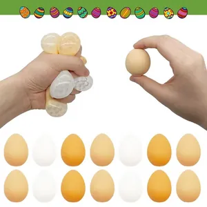 Giocattolo squishy a forma di uovo realistico schiacciato per alleviare lo stress
