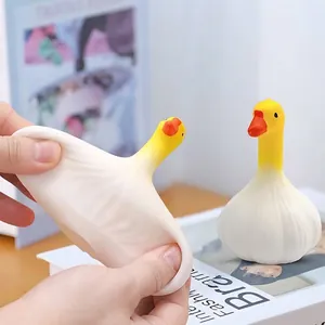 Lustiges Knoblauch-Enten-Squishy-Spielzeug zum Stressabbau für die Büro-Dekoration