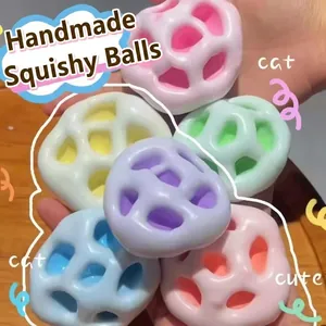 Lot de balles anti-stress mochi colorées pour le jeu sensoriel et la relaxation