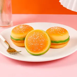Simulation Hamburger Squishy Spielzeug Langsamer Rücklauf Stressabbau Neuheit Sensorisches Greifspielzeug Für Mädchen Jungen