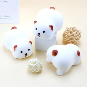Close-up of cute panda squishy stress relief toys with soft slow rebound texture