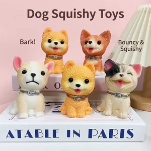 Lustiges Hund Squishy Stressabbau Spielzeug Welpenfigur Schreibtisch Ornament Weiches TPR Tier Anti-Stress Quetschspielzeug Büro Geschenk
