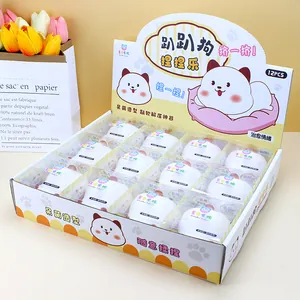 12-piece set of cute panda and dog animal squishy toys for stress relief and healing