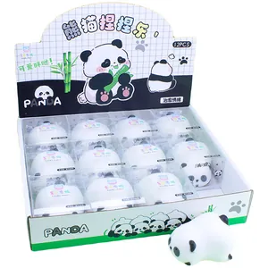 Cute panda squishy slow rebound toy set 12pcs stress relief sensory squeeze toy ball