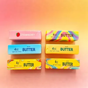 Giocattoli antistress a forma di panetto di burro marmorizzato colorato in PU.
