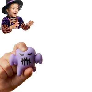 Juguete antiestrés fantasma de Halloween púrpura para niños y juego sensorial festivo