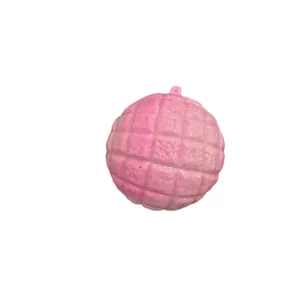 Jouet squishy en forme de pain à l'ananas rose pour la détente sensorielle