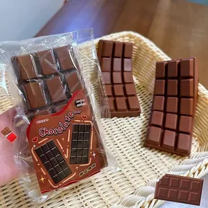 Simulation Chocolate Bar And Butter Stick Squishy Toys Slow Rebound PU Decompression Toys Soft Food Model Sensory Stress Relief Toys