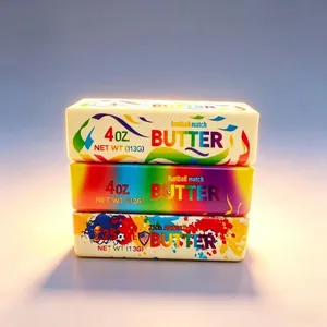 Football graffiti butter stick squishy stress relief toy with slow rebound PU foam.