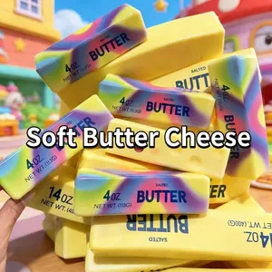 Langsam aufsteigendes, buntes Regenbogen-Butterstick-Squishy-Spielzeug zum Stressabbau