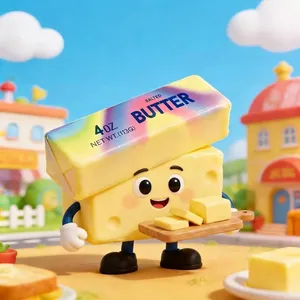 Süßes 3D-Cartoon Regenbogen Butter Käse Squishy Spielzeug zum Stressabbau und Spaß