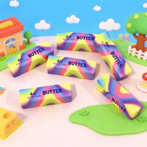 Süßer Regenbogen Butterstick Squishy Spielzeug zum Stressabbau mit Slow-Rising Effekt