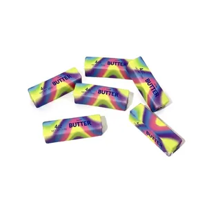 Bunter Regenbogen-Farbverlauf Butterstick Squishy Slow Rebound Stressabbau Spielzeug-Set