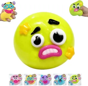 Jouets de décompression spongieux à rebond lent avec diverses expressions faciales