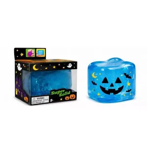 Halloween glow-in-the-dark blauwe ijsblokje squishy speelgoed met verpakking