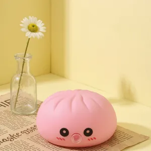 Joli jouet à presser en forme de brioche rose avec fonction bulles pour soulager le stress