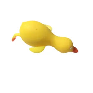 Pato de goma amarillo antiestrés juguete para apretar relajante
