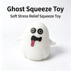 Juguete antiestrés con forma de fantasma divertido para Halloween y decoración