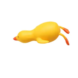 Giant yellow duck slow rebound squeeze toy for adult stress relief and decompression.