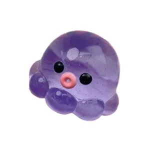 Jouet à presser poulpe violet transparent pour soulager le stress et le jeu sensoriel