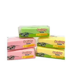 Langsam zurückfederndes Butterstick Squishy Spielzeug in bunter Verpackung