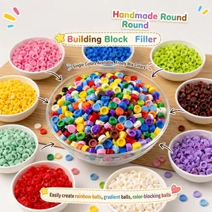 Kleurrijke mini ring bouwsteen kralen voor DIY squishy bal vulling en handgemaakte knutselprojecten