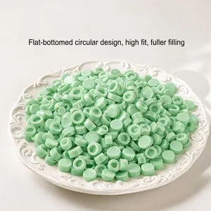 Muntgroene plastic ronde pluggen voor de vulling van DIY squishy speelgoed en handwerk