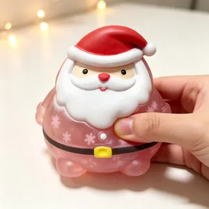 Χαριτωμένο παιχνίδι Squishy Άγιος Βασίλης για ανακούφιση από το στρες με μαλακή υφή