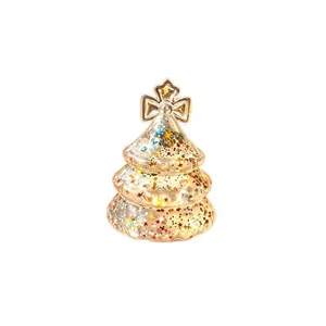Transparent glitter Christmas tree slow rebound squishy stress relief toy for holidays