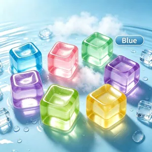Διαφανή πολύχρωμα παγάκια squishy με υφή ζελέ για αποτελεσματική ανακούφιση από το στρες