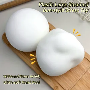 Giocattolo antistress squishy in PU a rimbalzo lento, forma pane, relax sensoriale