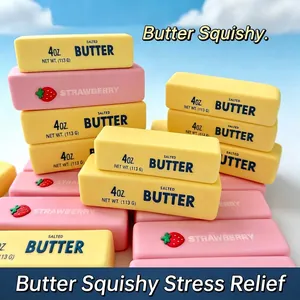 Ρεαλιστικό Παιχνίδι Squishy Βούτυρο Αργή Επαναφορά Προσομοίωση Τροφίμων Παιχνίδι Ανακούφισης από το Στρες για Παιδιά και Ενήλικες