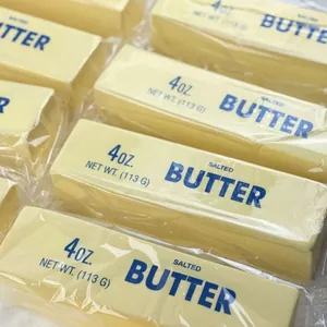 Realistic 4oz salted butter stick squishy toy with soft slow rebound texture detail view.