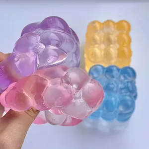 Assorted colorful cube-shaped squishy stress relief toys with a slow rebound sensory effect