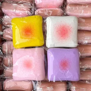Giocattolo Squishy a Rimbalzo Lento Forma di Toast Morfida Schiuma PU Simulazione Pane Giocattolo Antistress Multicolore Sensoriale per Adulti