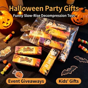 Giocattolo antistress squishy a forma di panetto di burro di Halloween per regali