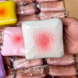 Giocattoli antistress squishy toast in PU a rimbalzo lento colori assortiti