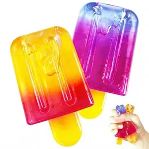 Colorful popsicle-shaped PU slow rebound squeeze toy for effective stress relief
