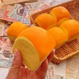 Λεπτομέρεια ενός μαλακού παιχνιδιού squishy ψωμιού Χαβάης από υλικό PU για ανακούφιση