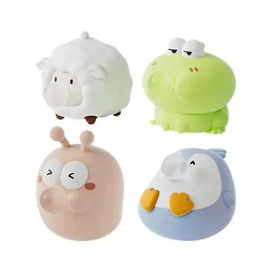 Jouets anti-stress animaux mignons soufflant des bulles : mouton, grenouille, manchot