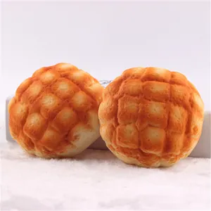 Macro view showing realistic texture of slow-rebound PU pineapple bun squishy toys