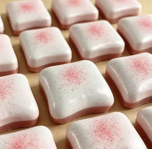 Close-up macro view of soft, slow-rebound square squishy toys for ultimate stress relief